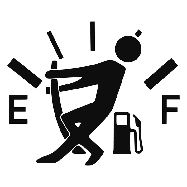 Funny Car Fuel Tank Cover Sticker