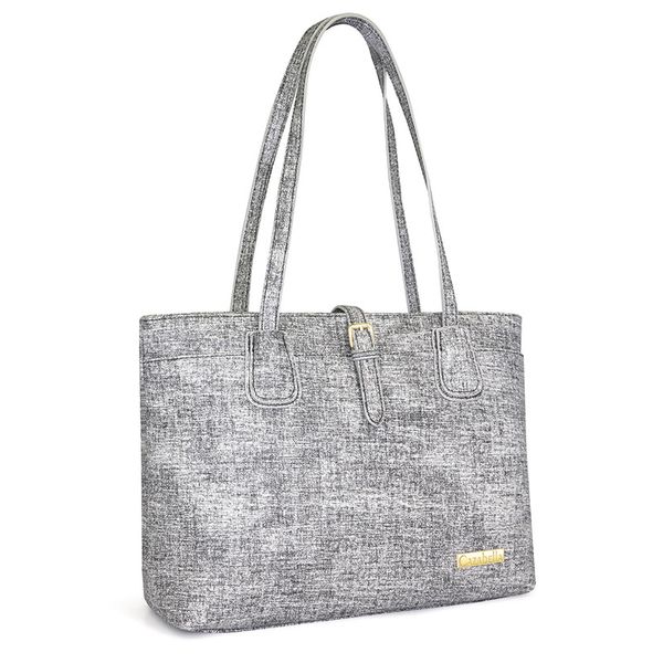 Cazabella Marcella grey textured tote