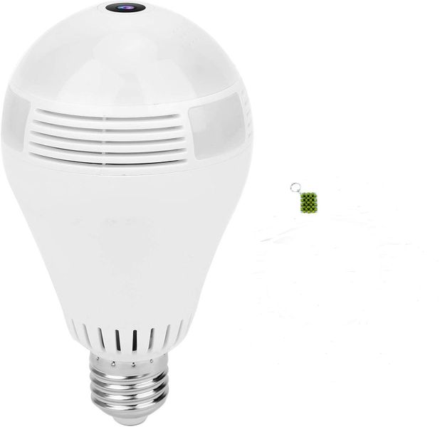 VR E27 Bulb WiFi Camera With V380Pro App - Smart Surveillance + Key Holder