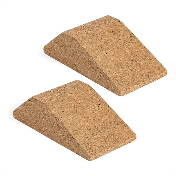 2PCS Cork Squat Wedge Block Non Slip Squat Ramp