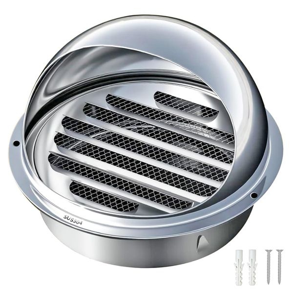 304 Stainless Steel Air Vent ,Ventilation Grill Screen Hood Exhaust Covers
