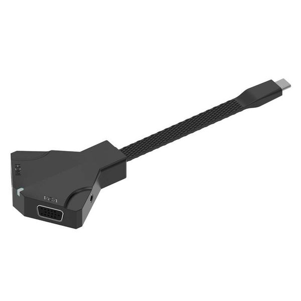 Type-c to 4K HDMI (UHD) +VGA +3.5Jack Adapter OT-9586