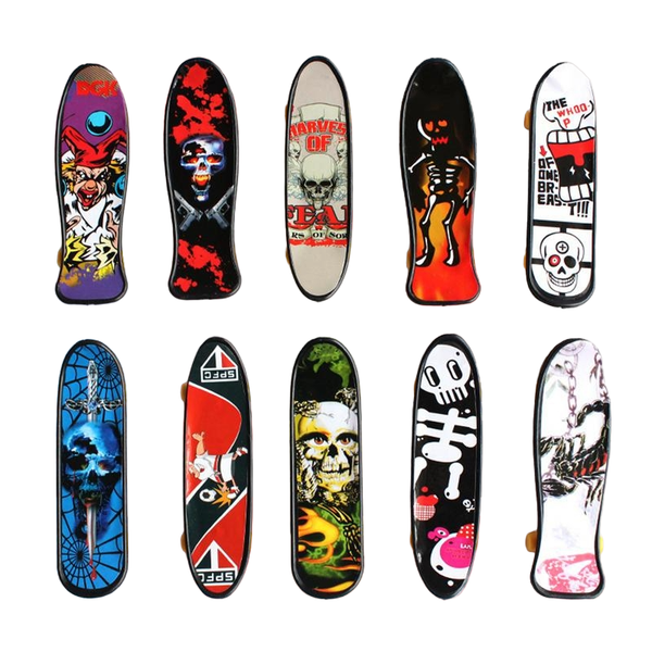 Mini Finger Skateboard Creative Fingertip Sports Toys - 10PCS, Random Style