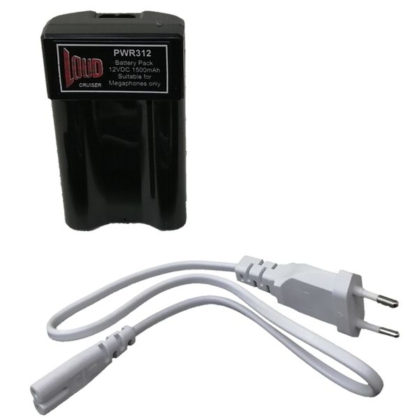 Loudcruiser 12V Rechargeable Li-Ion Battery Pack for megaphone