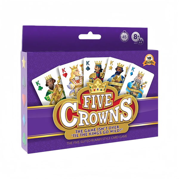 Five Crowns Card Game-5 Suited Rummy-Style Card Game for Family &amp; Party Fun