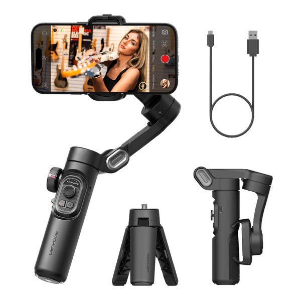 ElecTrek-Smart XE Smartphone Gimbal ,Foldable 3 Axis Handheld Stabilizer