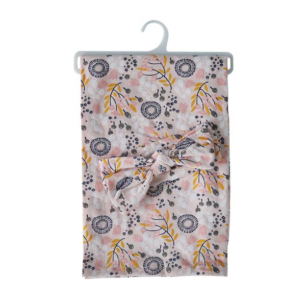 Snuggletime Swaddling Blanket and Headband - Pink