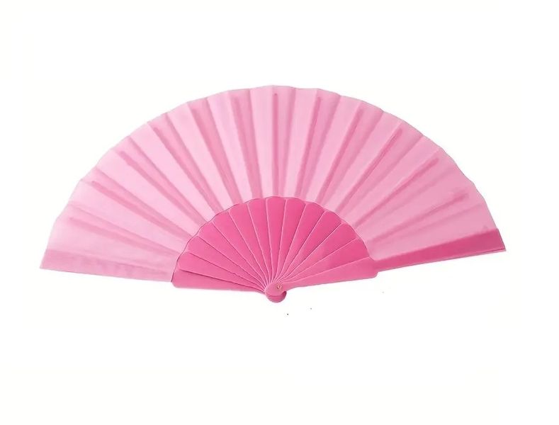 Hand Chinese Fan - Pink - 3 Pack image
