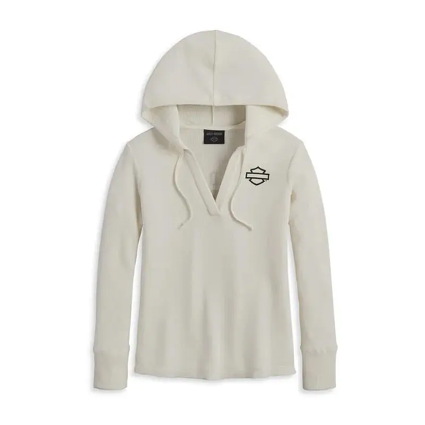 Women's Bohemian Hooded Thermal Knit Top