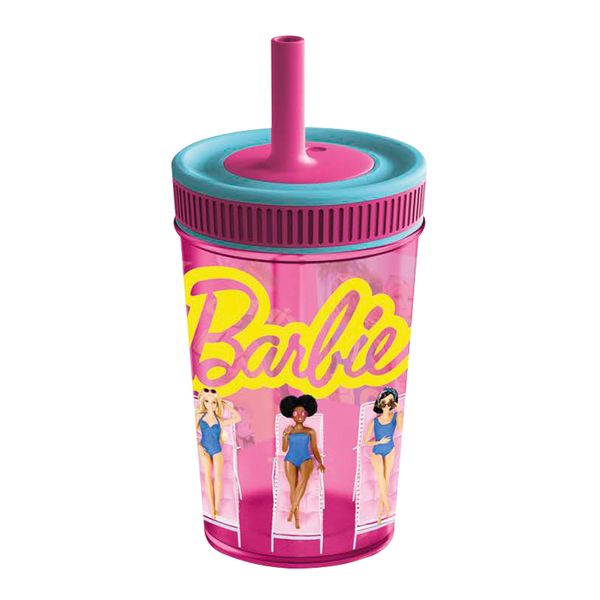 Barbie - Leakproof Silicone Straw Tumbler - 420ml