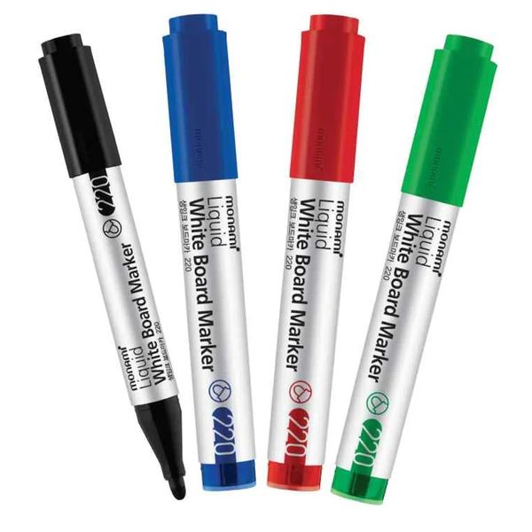 Monami SigmaFlo 220-A Whiteboard Marker Bullet Assorted (Set 4) X 2