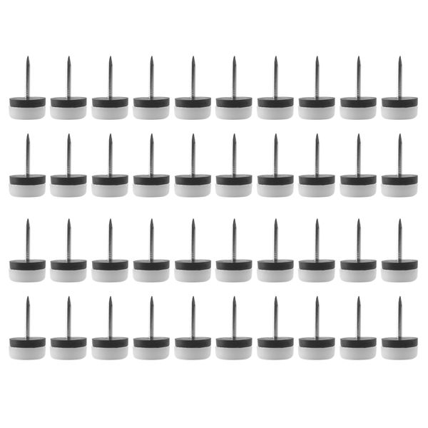 40 Pcs Furniture Glide Nail-On Floor Protector(18Mm Compatible with None