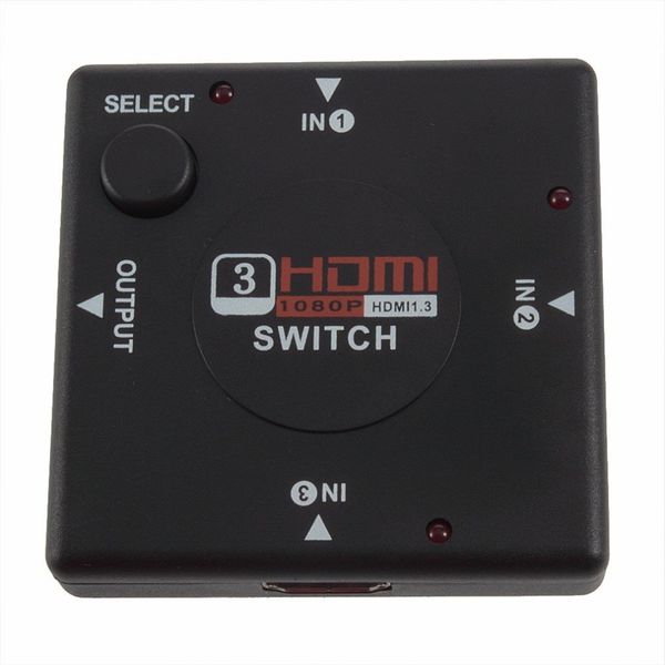 3 Port In 1 Out HDMI Switch Splitter Box Up To 1080P