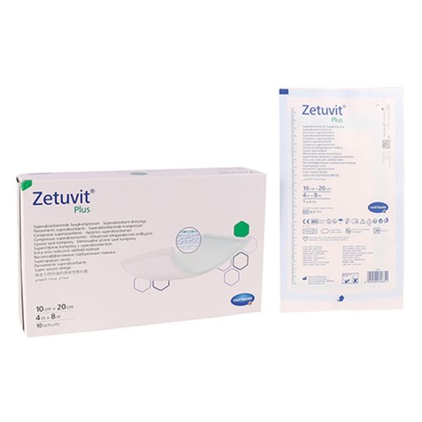 Hartmann - Zetuvit Plus Absorbant Sterile Pad 10x20cm 10's