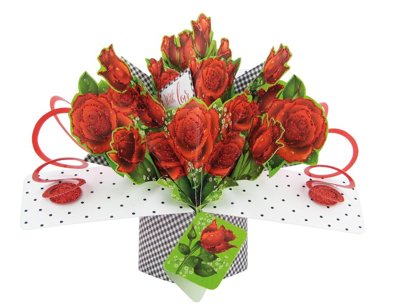 3D Pop-up Card - Roses with Love