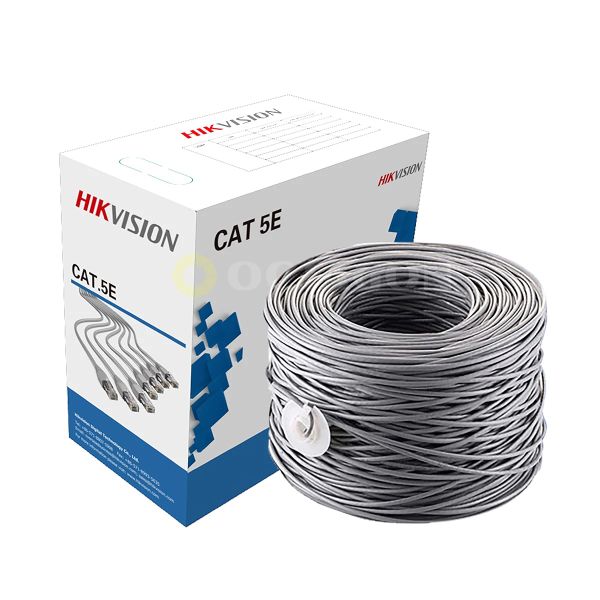 HIKVISION-305 m CAT5E UTP Network Cable (Solid Copper, 0.45 mm, CMX)