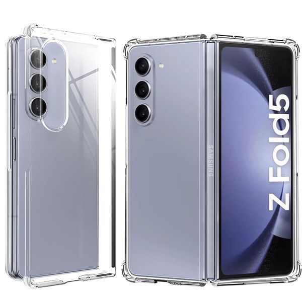 Magnetic Clear Back Cover Case Compatible with Samsung Galaxy Z Fold 4