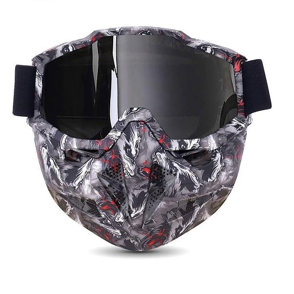 Full Face Motorcycle GelSoft Paintball Airsoft Mask Game MAS2111 WolfEyes