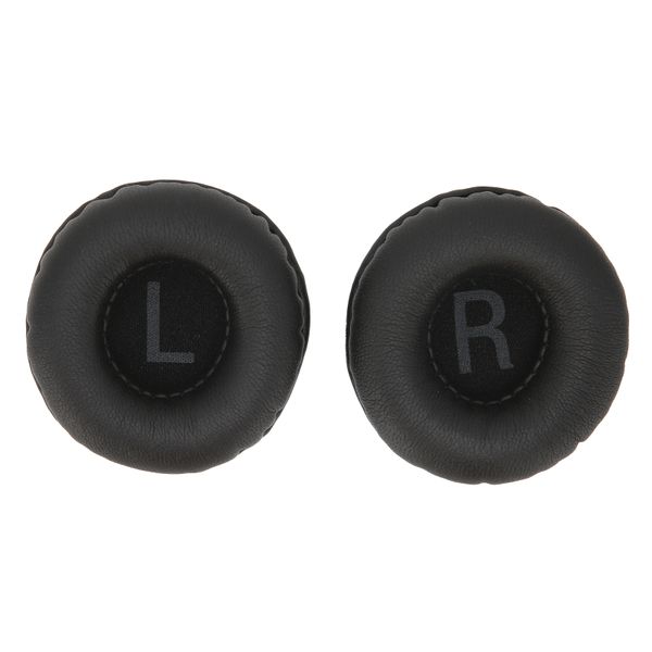 Universal 50mm Headphone Cushion Ear Pad Accessories with L/R Signs - Black