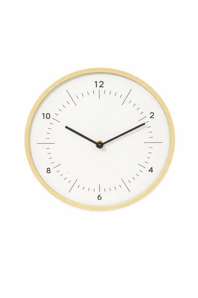 J P Modern Minimalist Gold Rim Wall Clock