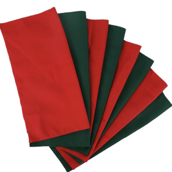 Posh Set of 15 Christmas Polyester Table Napkins