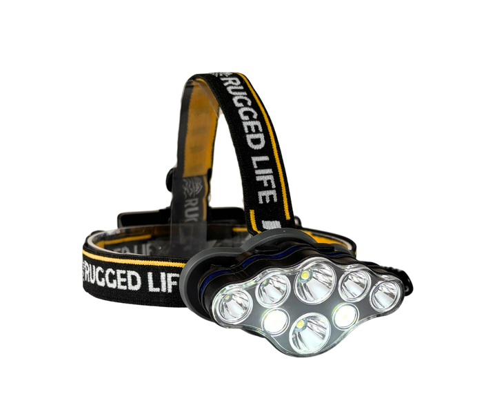 Rugged Life LED Headlamp - Rechargeable Super Bright Head Torch
