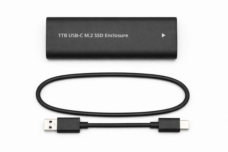 1TB Type-C M.2 NVMe External SSD - High-Speed Portable Storage