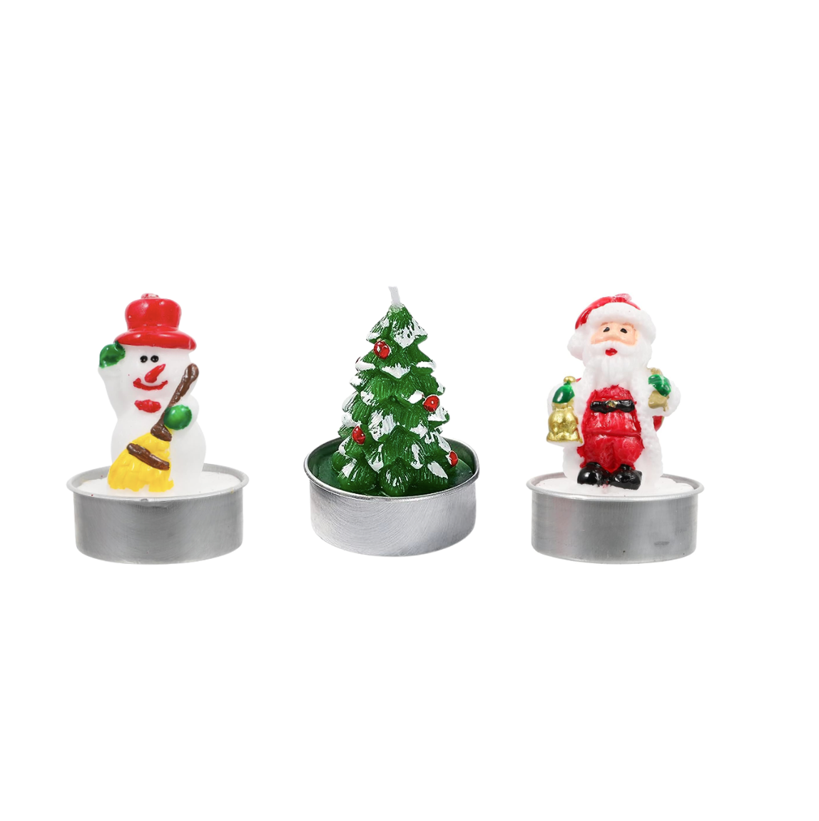 Set of 3 Mini Christmas Candles
