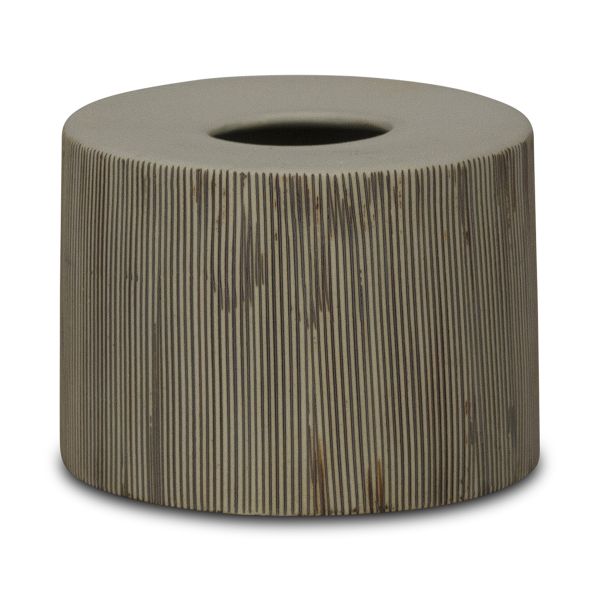 Trans Continental Marketing - Cylindrical Candle Holder - Vertical Stripes
