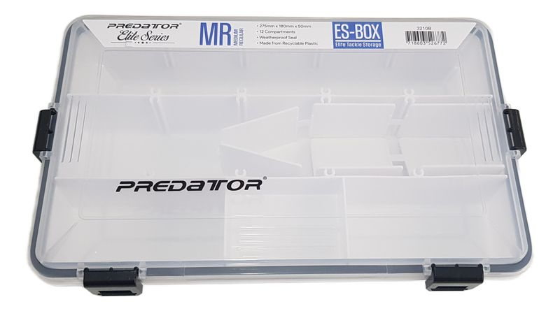 Predator Elite Series Tackle Box MR - Medium Waterproof 12-Compartment