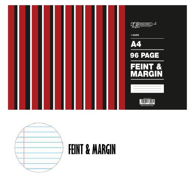 Freedom Stationery 1 Quire 96 Page A4 F&amp;M Counter Book (10 Pack)