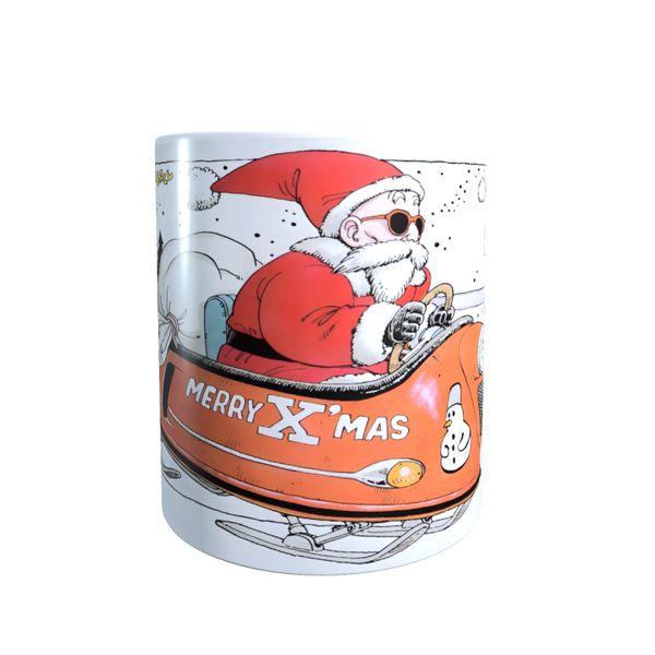 Christmas X-Press Roshi and Goku - Dragon Ball Z Christmas Coffee Mug
