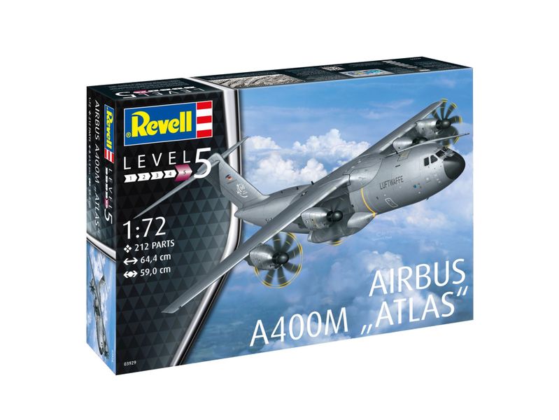 Revell 1/72 Airbus A400M "Atlas" Plane Plastic Model Kit