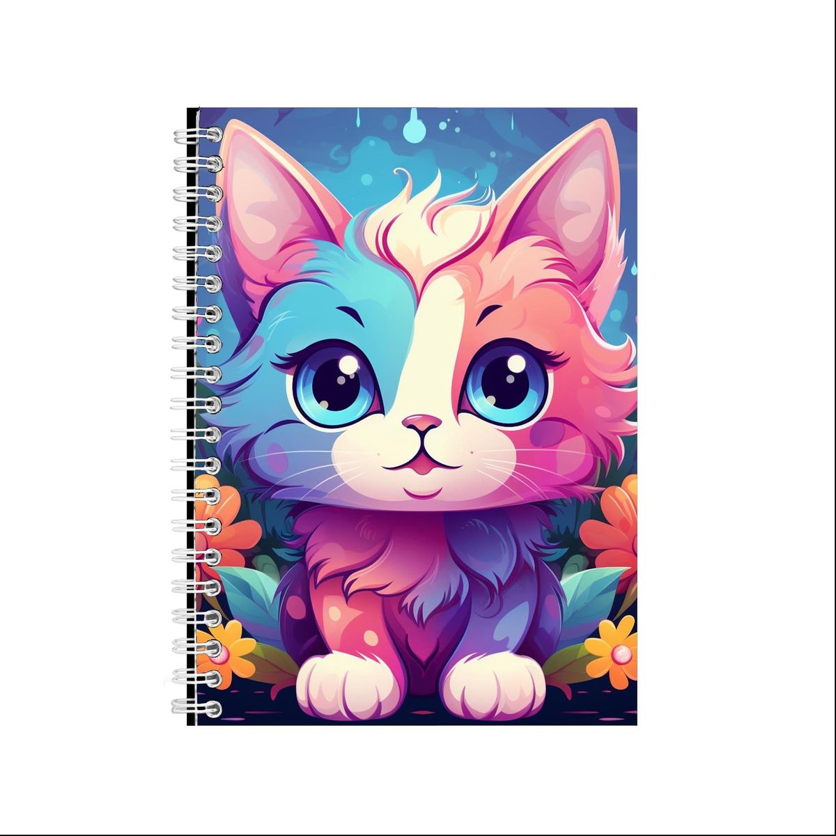 CAT KAWAII STYLE COLORFUL 4 A5 Notebook Gift Idea Notepad 226 | Shop ...