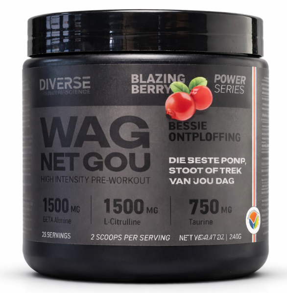 Diverse Wag net Gou Pre-Workout - Blazing Berry 240g