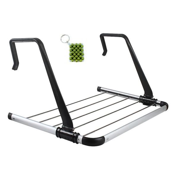 Stainless Steel Hook Drying Rack, 5 Lines and Keychain XF0886