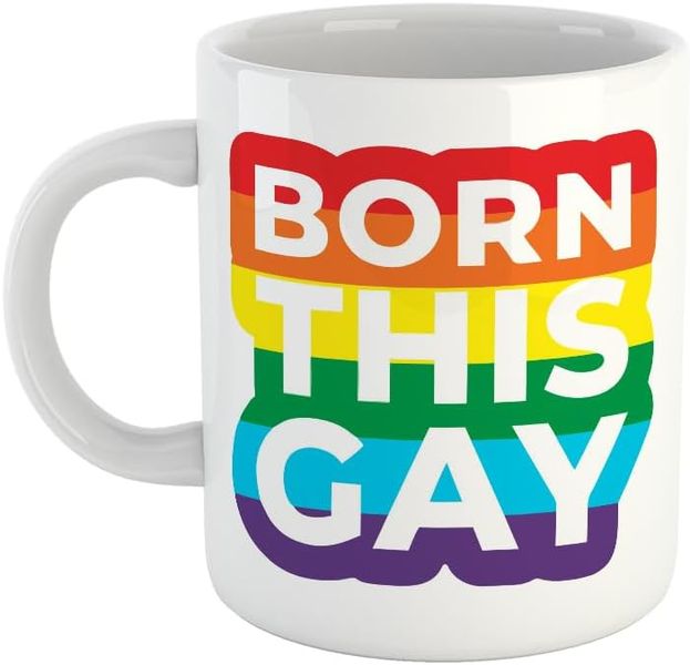 Born this gay-Valentines-Mother's day-Father's day-LGBTQ Christmas Mug