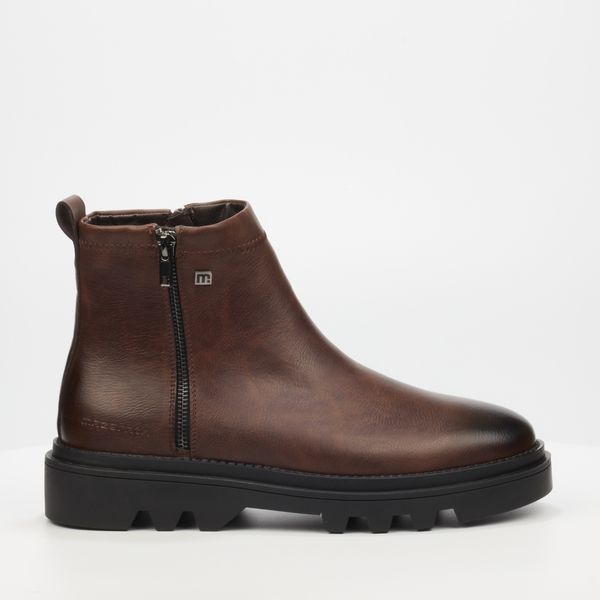 mazerata Men's Choc Round Toe TPR Sole Boots