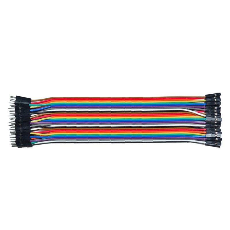HKD Ribbon Jumper 40W M/F 15cm - Male to Female 40-Pin Colour Cable