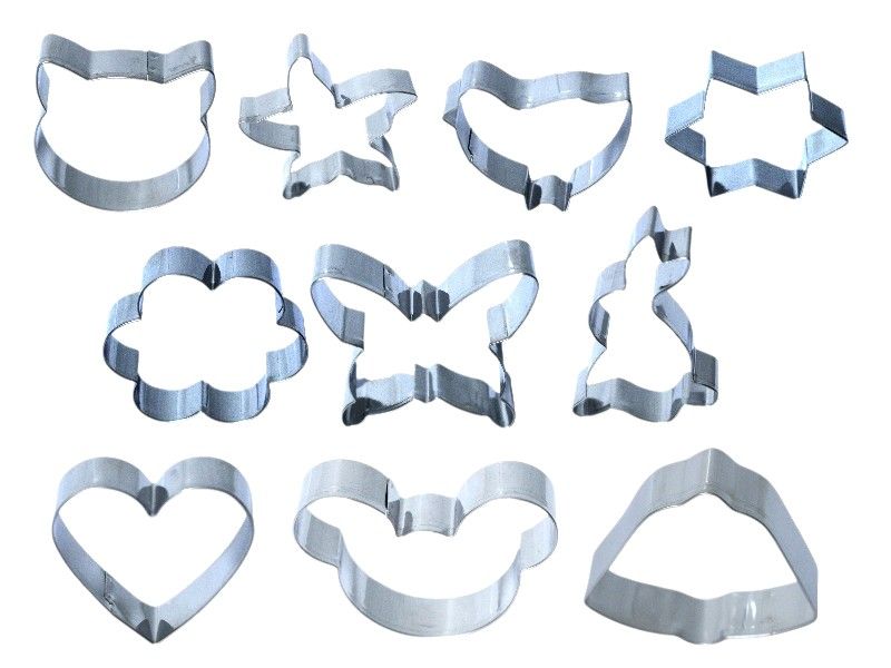 5 Five Simply Smart Stainless Steel Cookie Cutter Set - 10 Pieces
