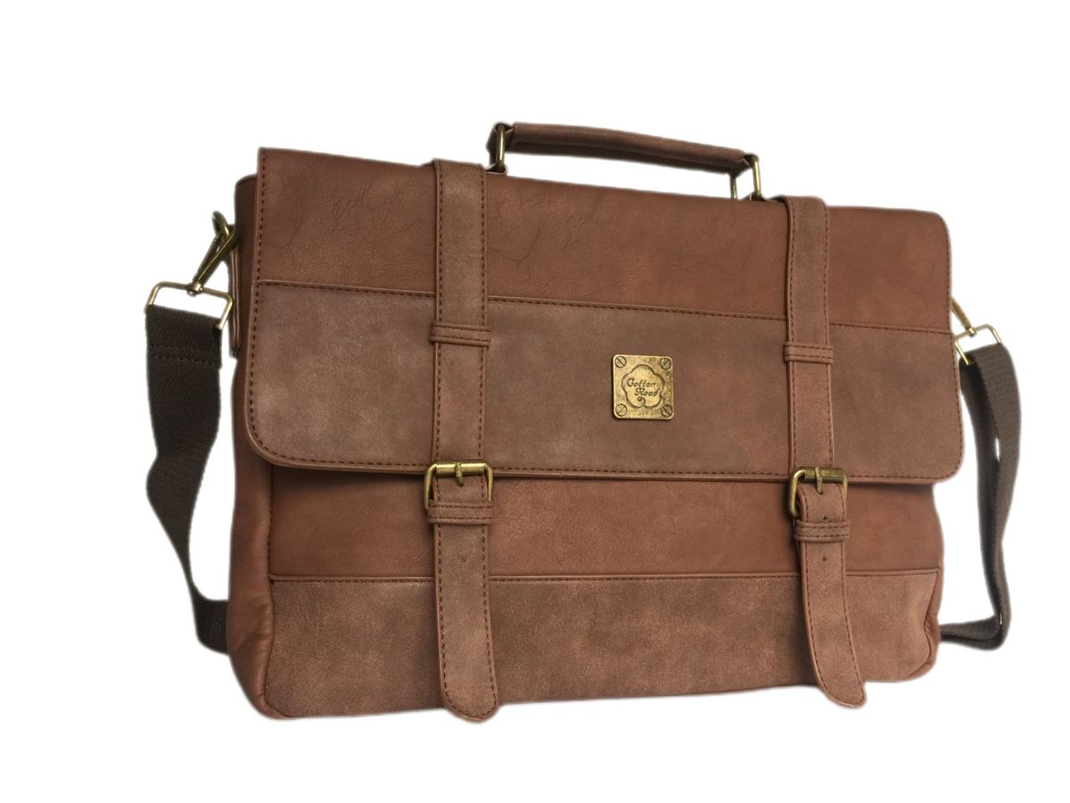 Cotton Road Laptop Bag With Double BucklesBrown Shop Today. Get it