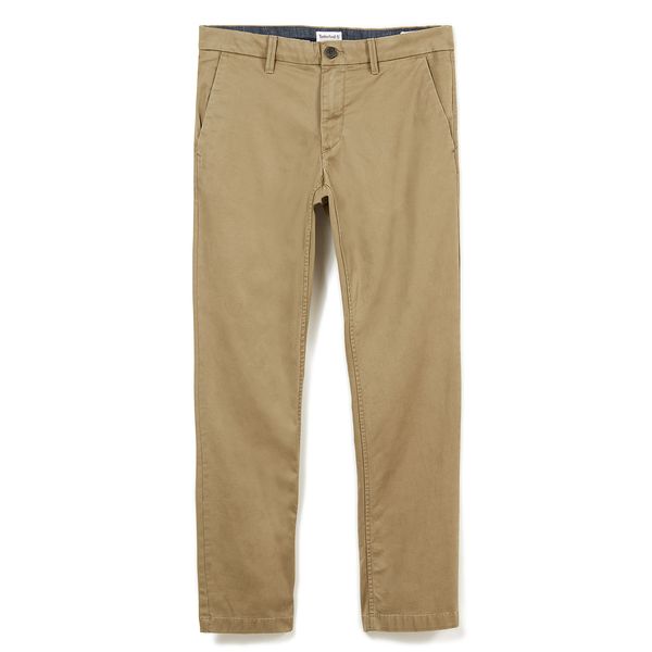 Timberland Men Khaki Cotton Casual Slim Chino