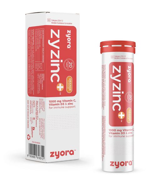 Zyora Zyzinc+ Fizzies - 20 Effervescent Tablets