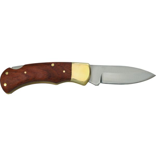 3 Inch Blade Locking Knife Wooden Handle