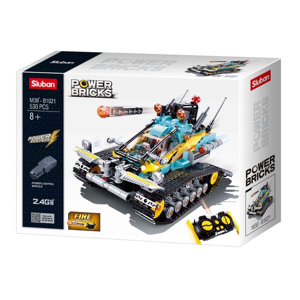 Sluban Building Set: Power Bricks R/C Scorpio Scout Car 530 Pieces