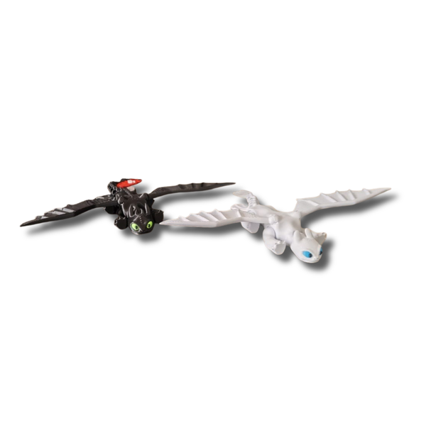 Dragon Duo Set - 3D Printed Night and Light Fantasy Dragons
