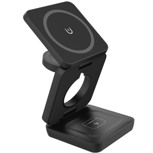 3in1 Foldable Magnetic Charging Station Compatible with Air Pods Phone