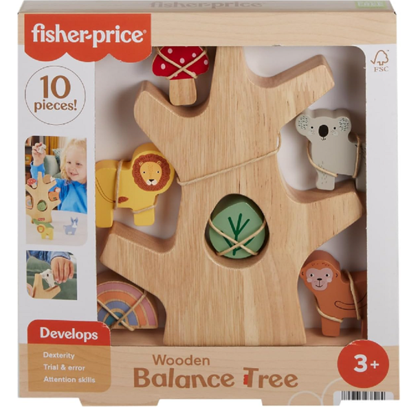 Fisher Price Stacking Toy Wooden Balance Tree