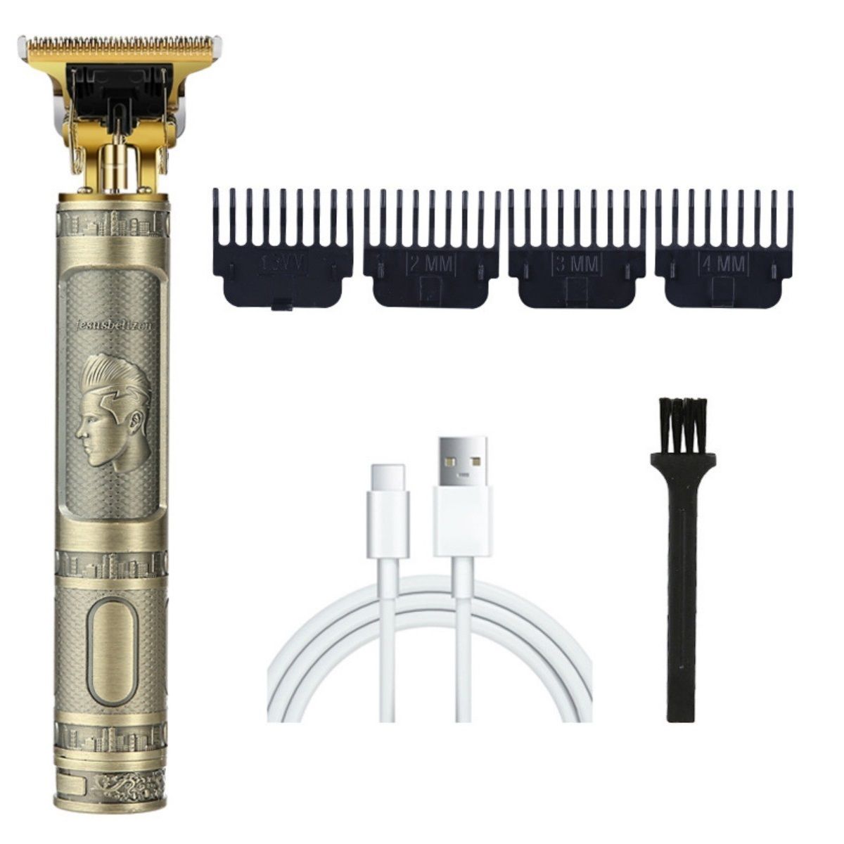 5W Hair Clippers for Men, Rechargeable Beard Trimmer, Electric Hair Clippers