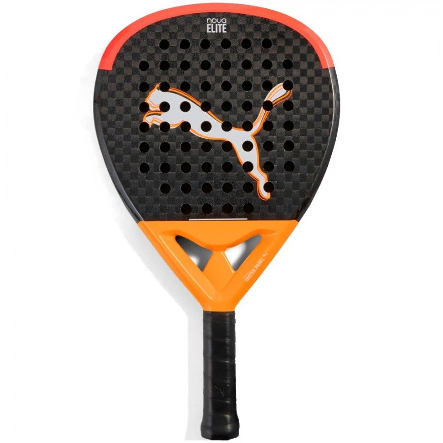 Puma Nova Padel Elite Power Padel Racket - Black/Heat Fir